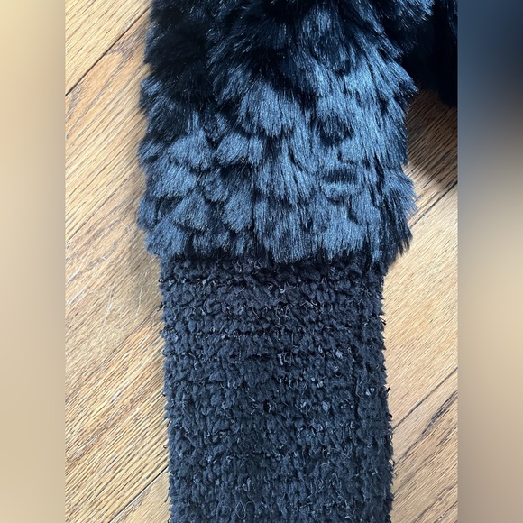 American Widgeon Black Size 10 Faux Fur Dress Coat - Picture 11 of 12